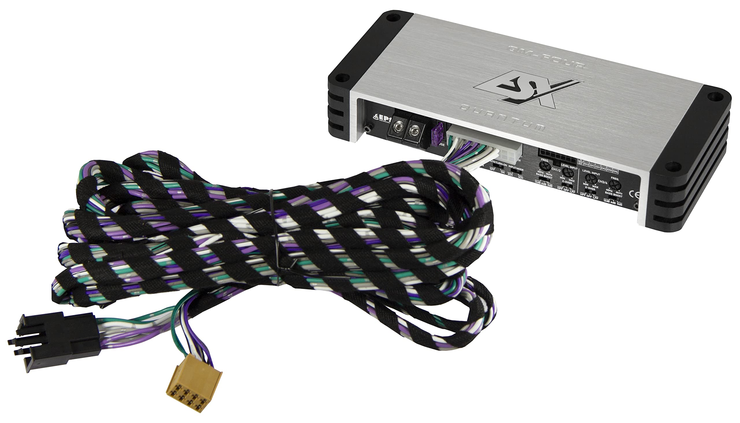ESX QM-Four-PP Plug & Play 4-Kanal Class D Digital Verstärker 360 Watt RMS