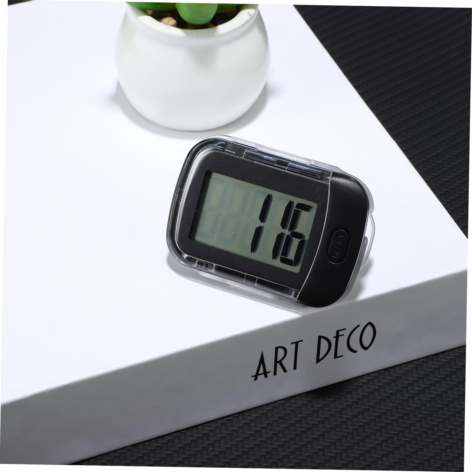 UKCOCO Podomètre Clip Portable Compteur Cordon pour Randonnée Course pour Âges de Fitness