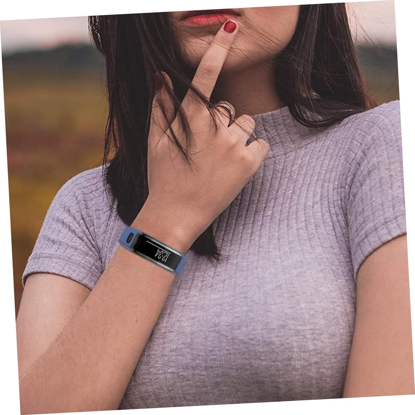 Bracelet De Montre En Silicone Bracelet De Rechange Pour Hr Et Flexible Confortable Pour Sport Et Voyages Hommes Et Femmes