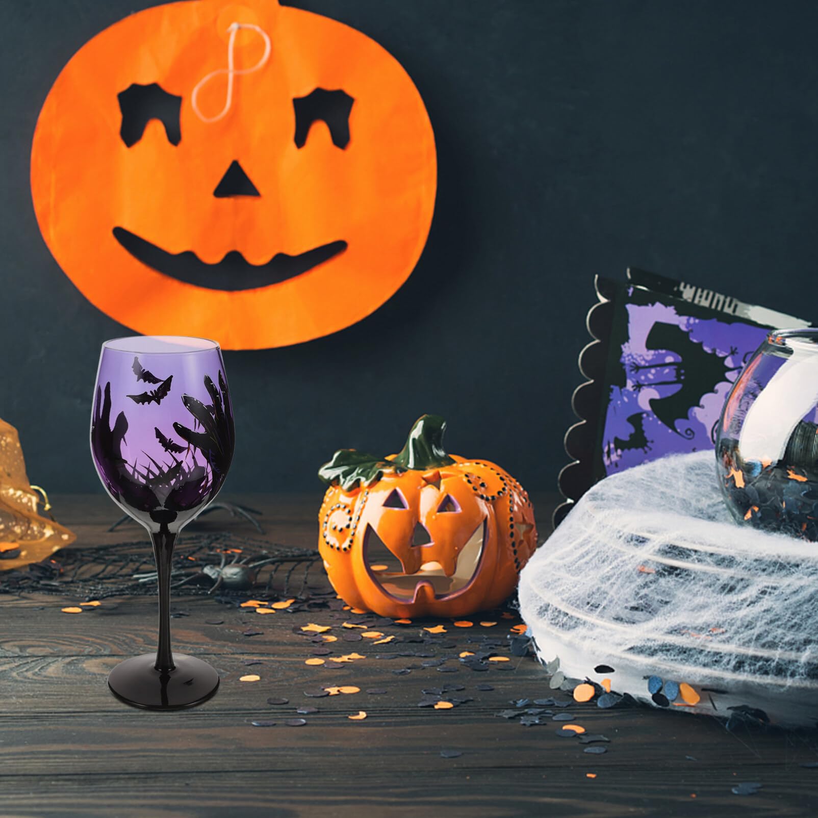 Amazon | Cabilock ハロウィン ワイン グラス、カボチャ
