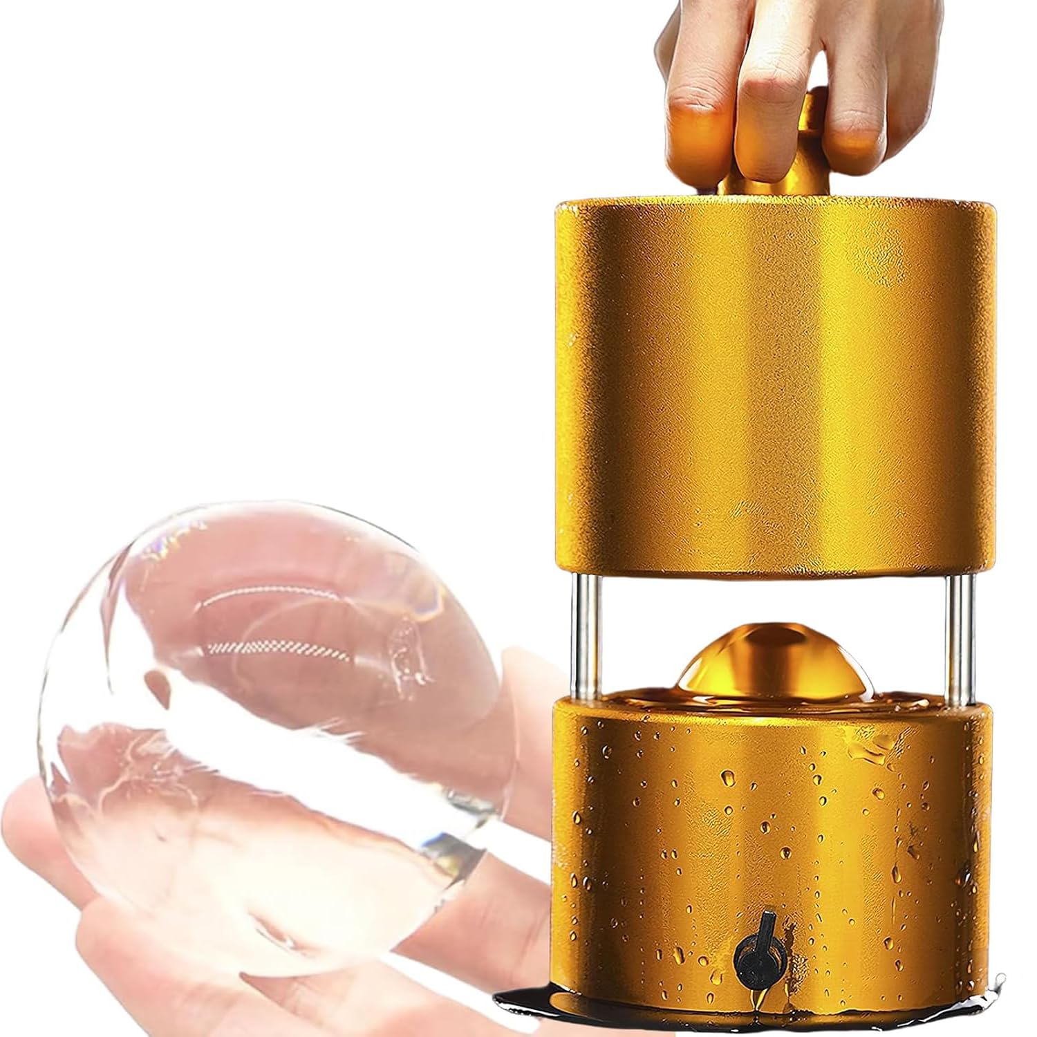 Moule à glaçons transparent pour grandes sphères sans effort, idéal pour les bars, les restaurants et les magasins de boissons 7,9 cm