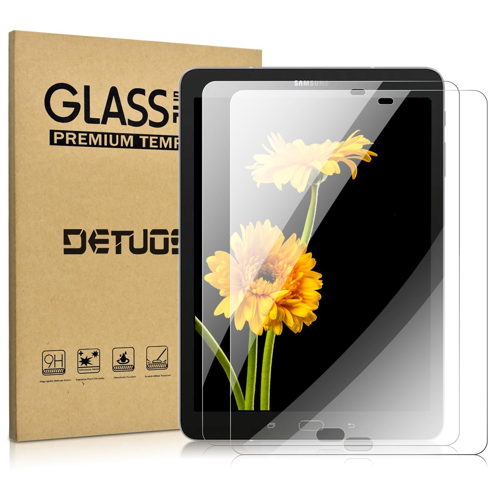 DETUOSI [2-PACK Screen Protector for Samsung Galaxy Tab S2 9.7