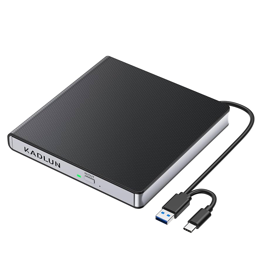 External CD DVD Drive for Laptop USB 3.0 USB C CD Drive External DVD Drive Portable CD ROM Burner Reader Writer Drive External DVD Player for Laptop Desktop PC Windows 11/10/8/8 MacBook Mac OS Linux