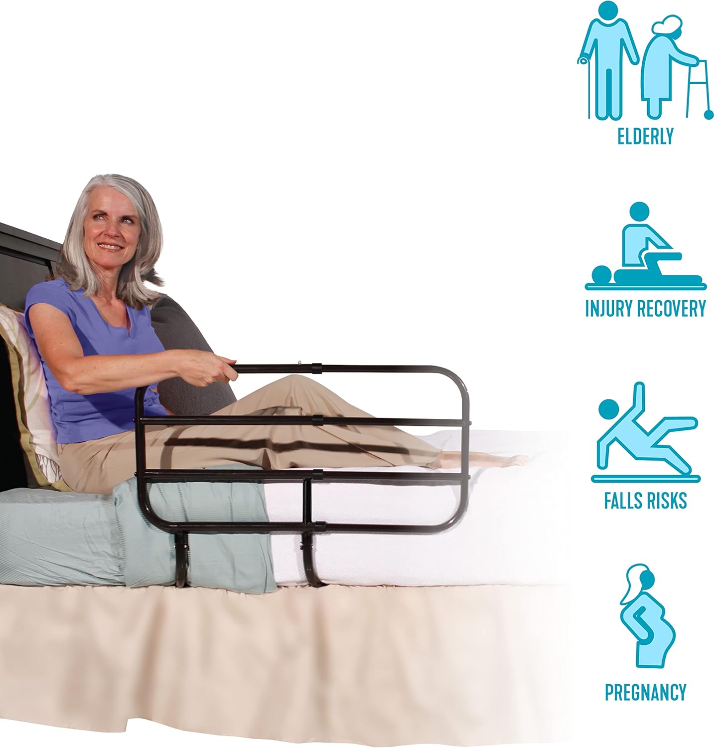 40% оƒƒ Dіѕсоunt Able Life Bedside Extend-A-Rail, Adjustable Senior Bed Safety Rail and Bedside Standing Assist Grab Bar Amаzоn Crаzу 🔥 Dеаlѕ Able Life Bedside Extend-A-Rail, Adjustable Senior Bed Safety Rail and Bedside Standing Assist Grab Bar