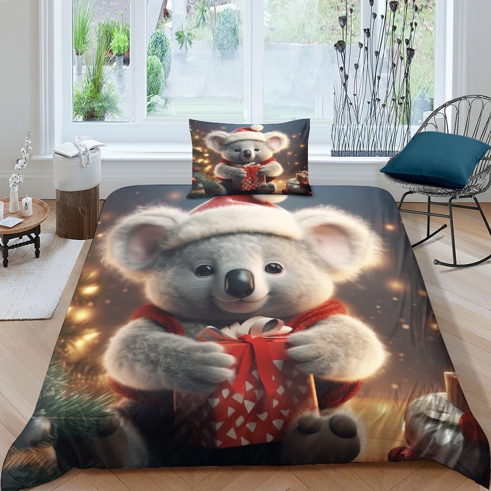 Parure de lit koala douce et réconfortante pour des nuits de rêve