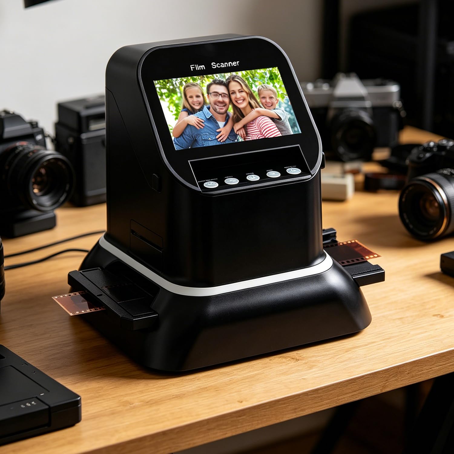 Azcabjie 120 Medium Format Film & Slide Scanner,22MP High Definition Negative Converter with 4.3" LCD Display,Digitize 35mm,126,127 Vintage Negatives Without Connecting Computer