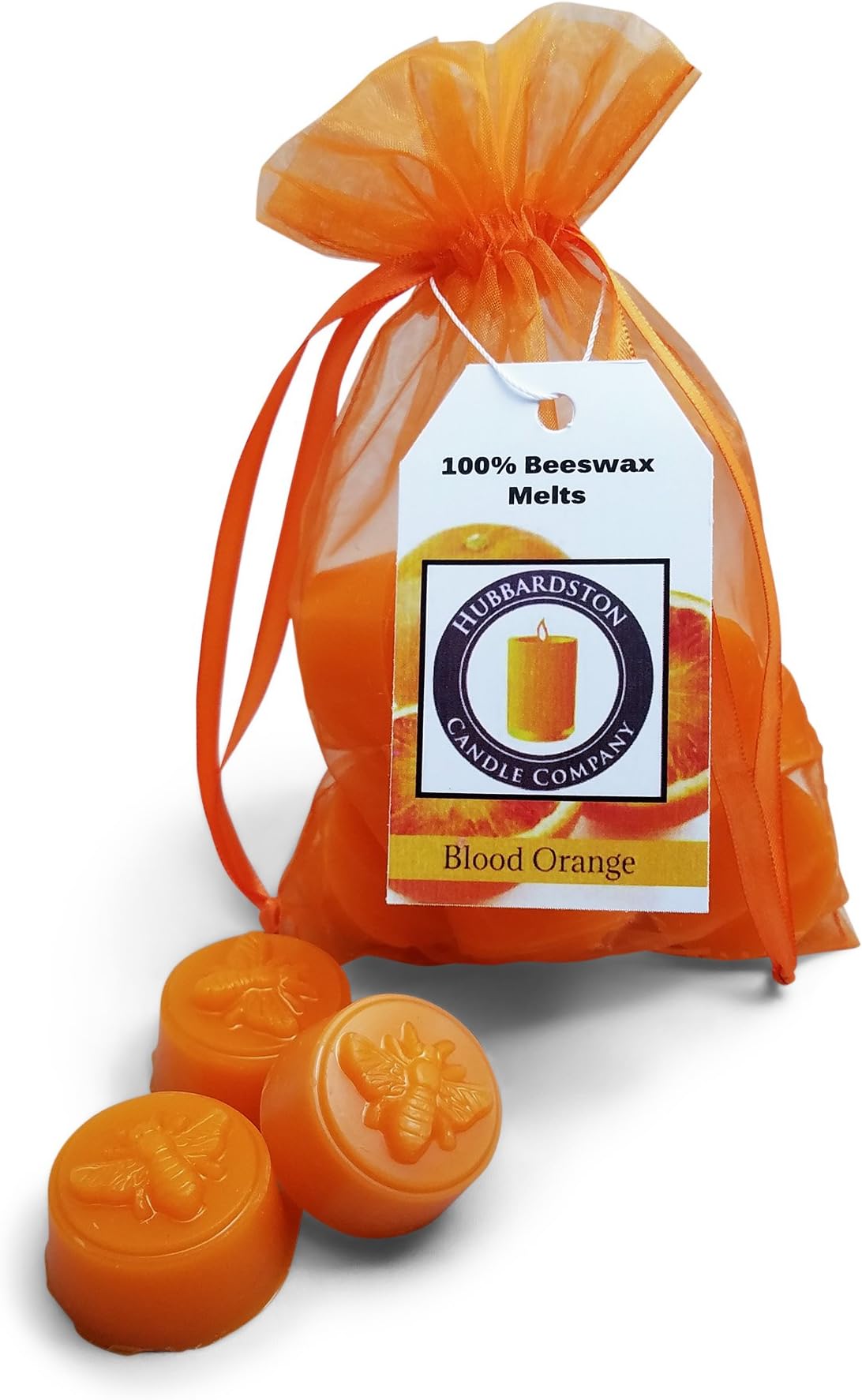 Blood Orange Scented Beeswax Melts, Hand Poured by Hubbardston Candle Company (12)
