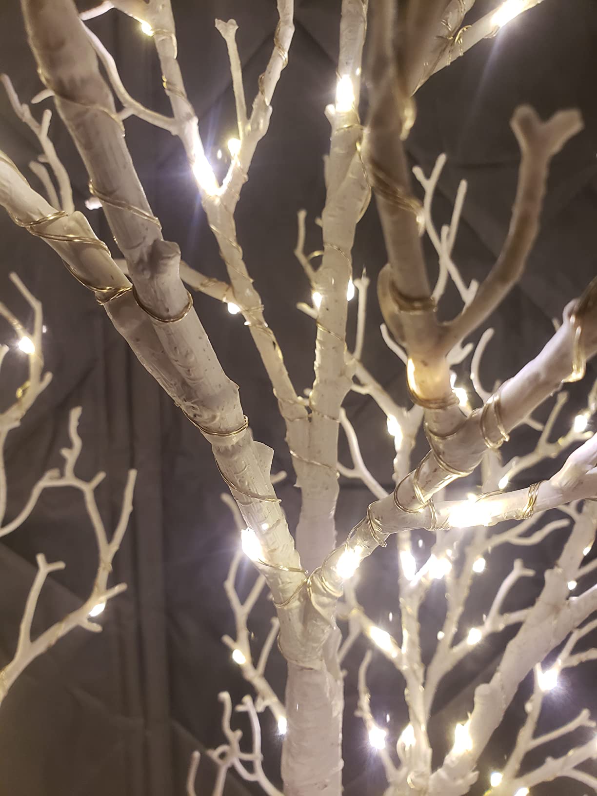 11/mo Finance LITBLOOM White Tree with Lights Plug in 4FT 150 Fairy