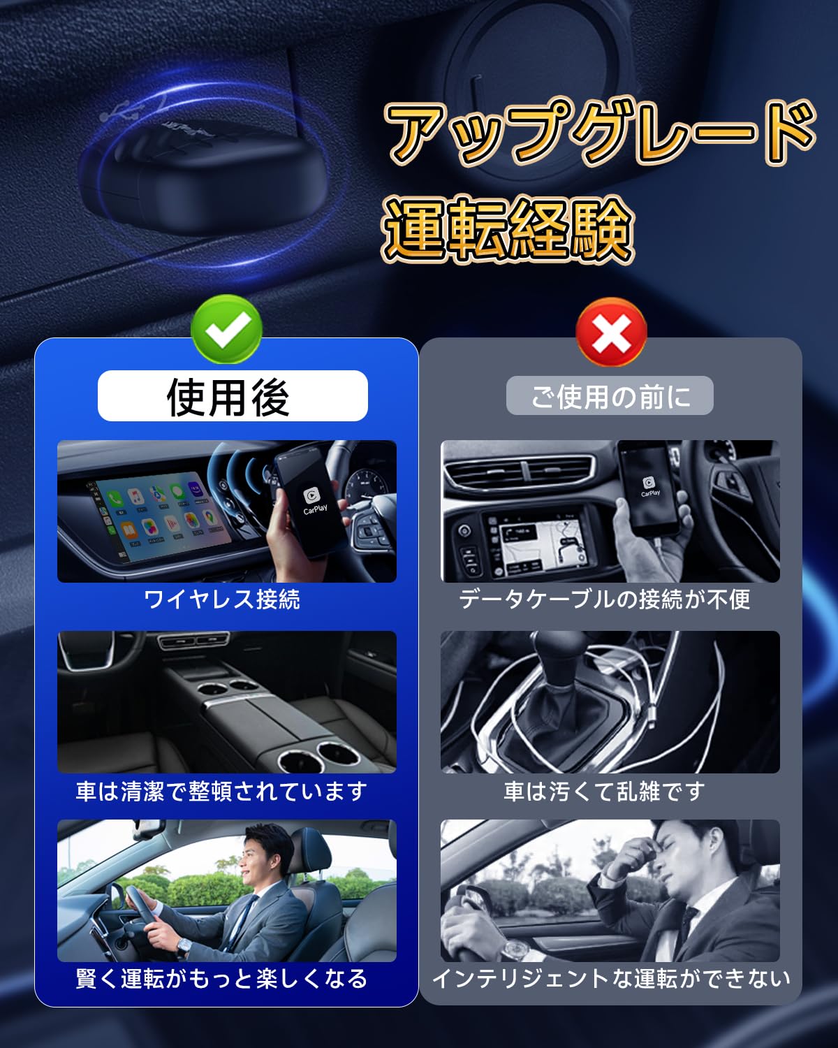 Amazon.co.jp: 【両端ヘッドのデザイン ワイヤレスアダプター最新登場 