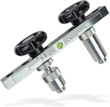 Haas Aluminium Angle Valve Spirit Level Assembly Aid Silver Black