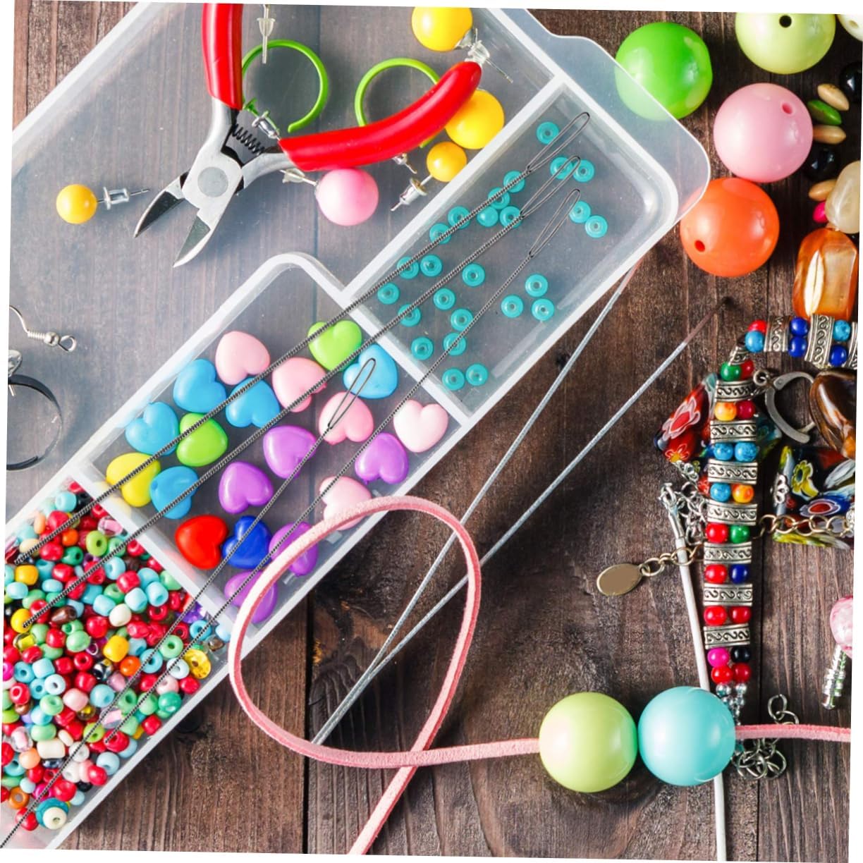 STOBOK 18 Pcs Needle Embroidery Beading Beads for Jewelry Making Adults Beading Tools Beading & Jewelry Making Sewing Pin Cushion DIY Jewelry Tools Beading Jewelry Making Hand Jewelry