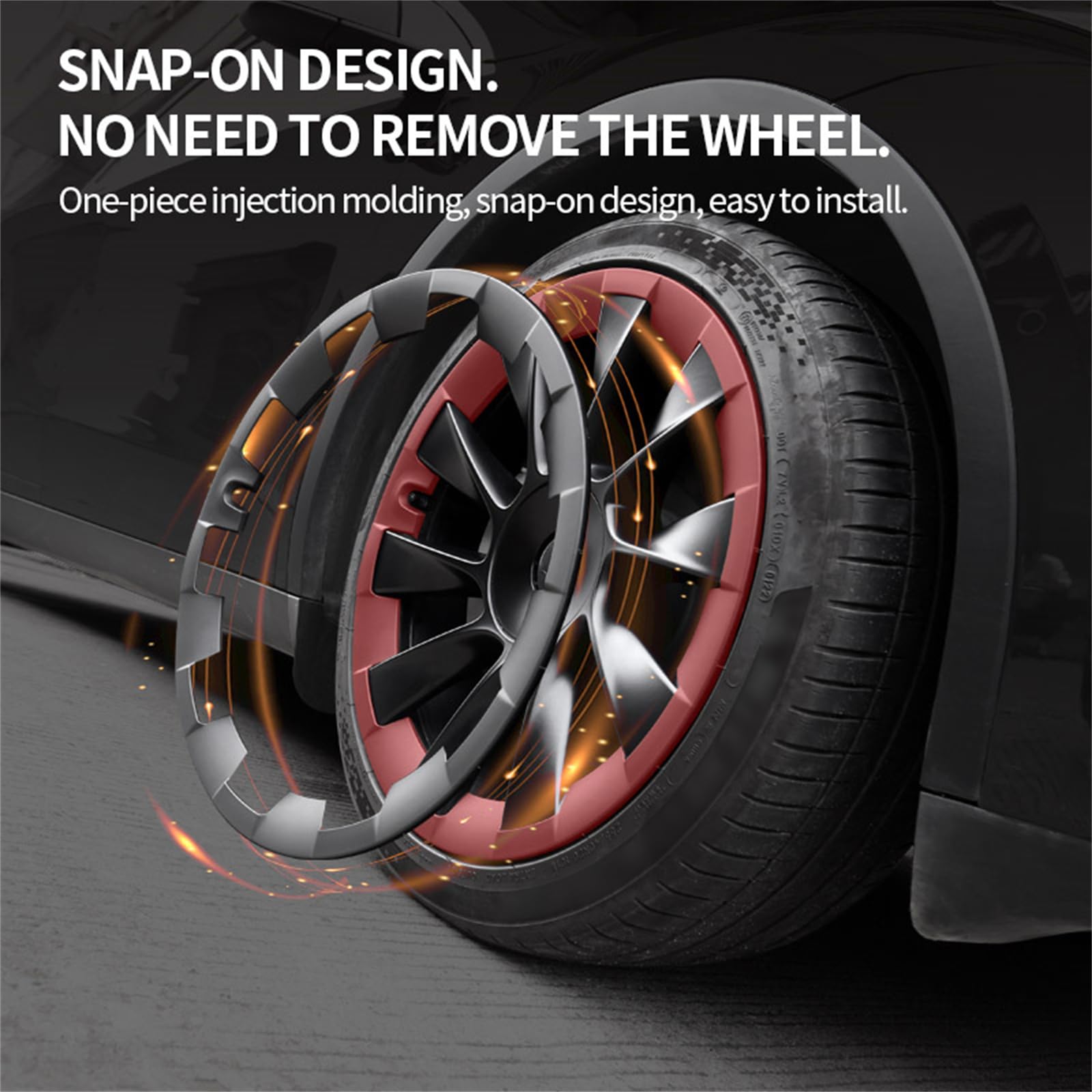 Felgenschutz Für Tesla Model Y 2025 - 20 Zoll Radkappen Schutz Vor Bordsteinkanten