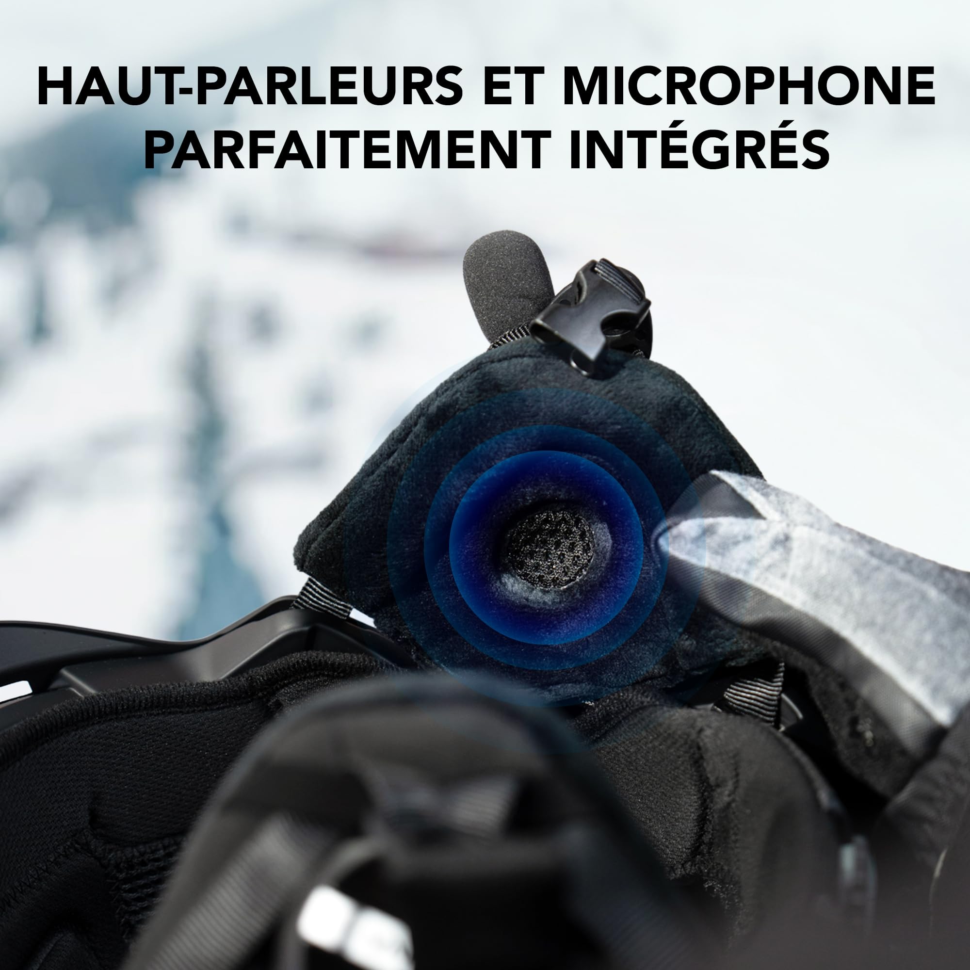 Sena Latitude S2 Casque de Sports de Neige Intelligent avec connectivité Bluetooth et Communication d'interphone maillé pour Le Ski, Le Snowboard (Taille L)