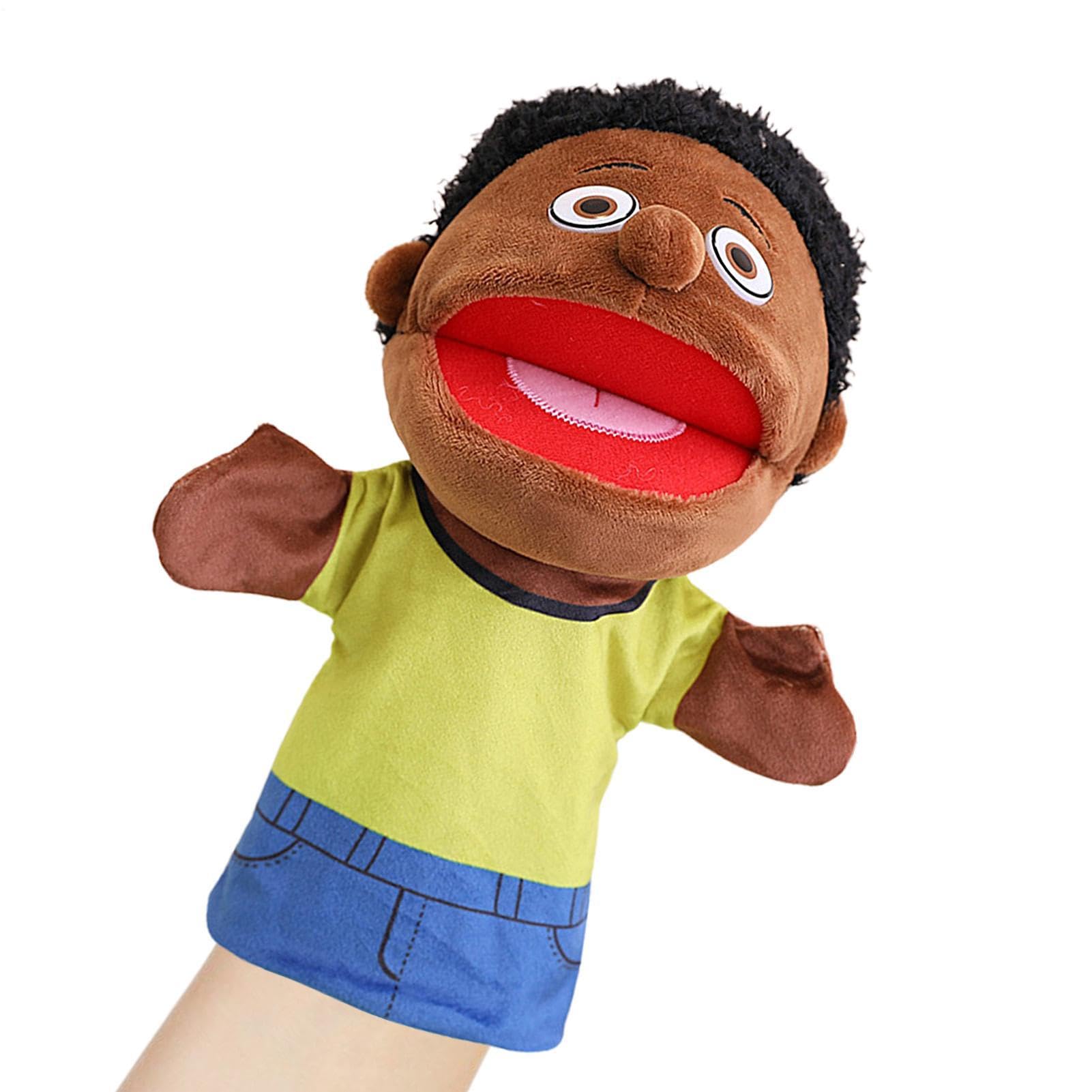 Preschool Family Puppet | Role-Play Toy Puppets | Soft Storytelling Plush Puppet, Theater Shows With Movable Mouth For Girls Boys