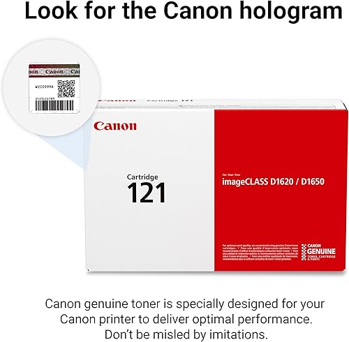 Miniatura 5 de Canon Cartucho de tóner negro 121 compatible con D1650, D1620