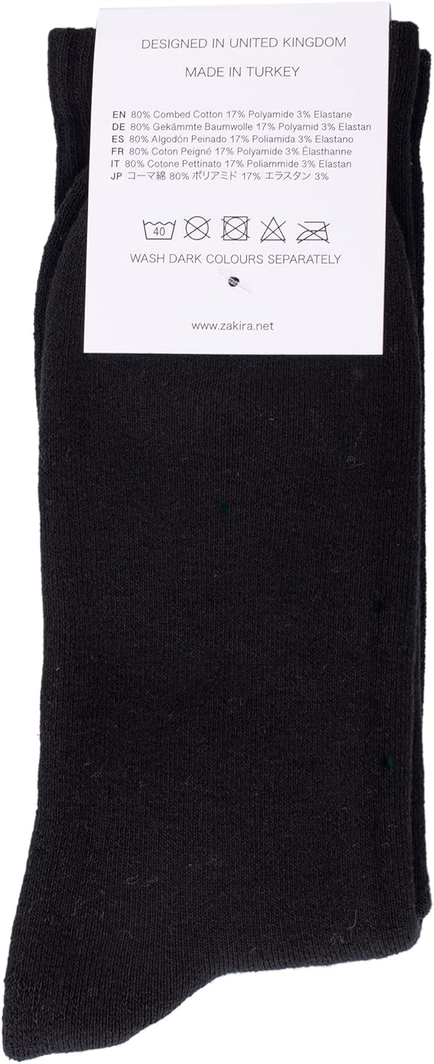ZAKIRA Finest Combed Cotton Terry Lined Athletic Sports Crew Socks for Men, Women - Image 5