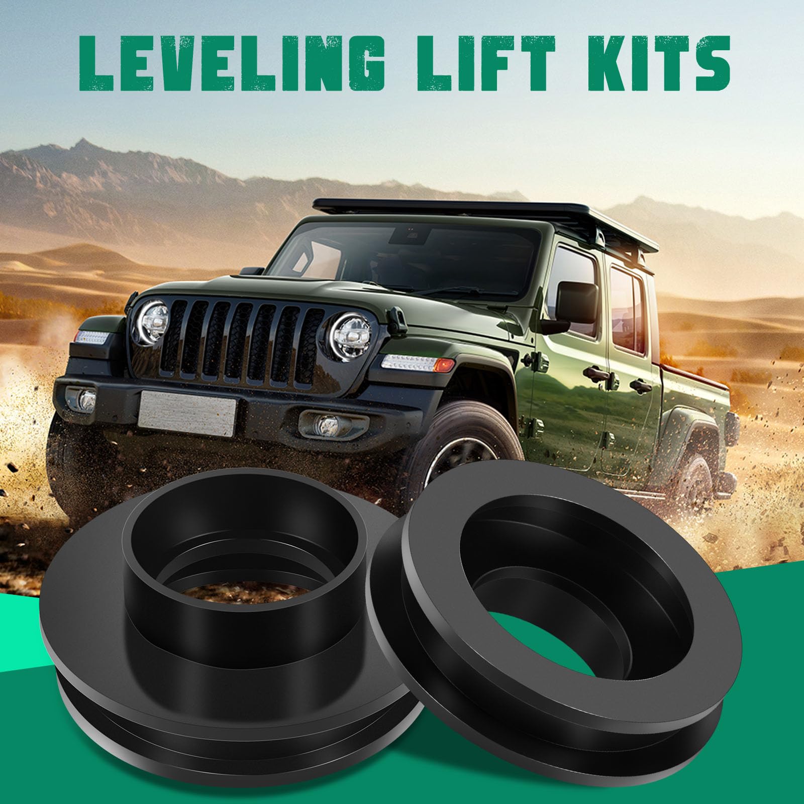 SCITOO Soulève les entretoises de suspension avant de 6,3 cm pour kit de levage de nivellement complet Ram 1500