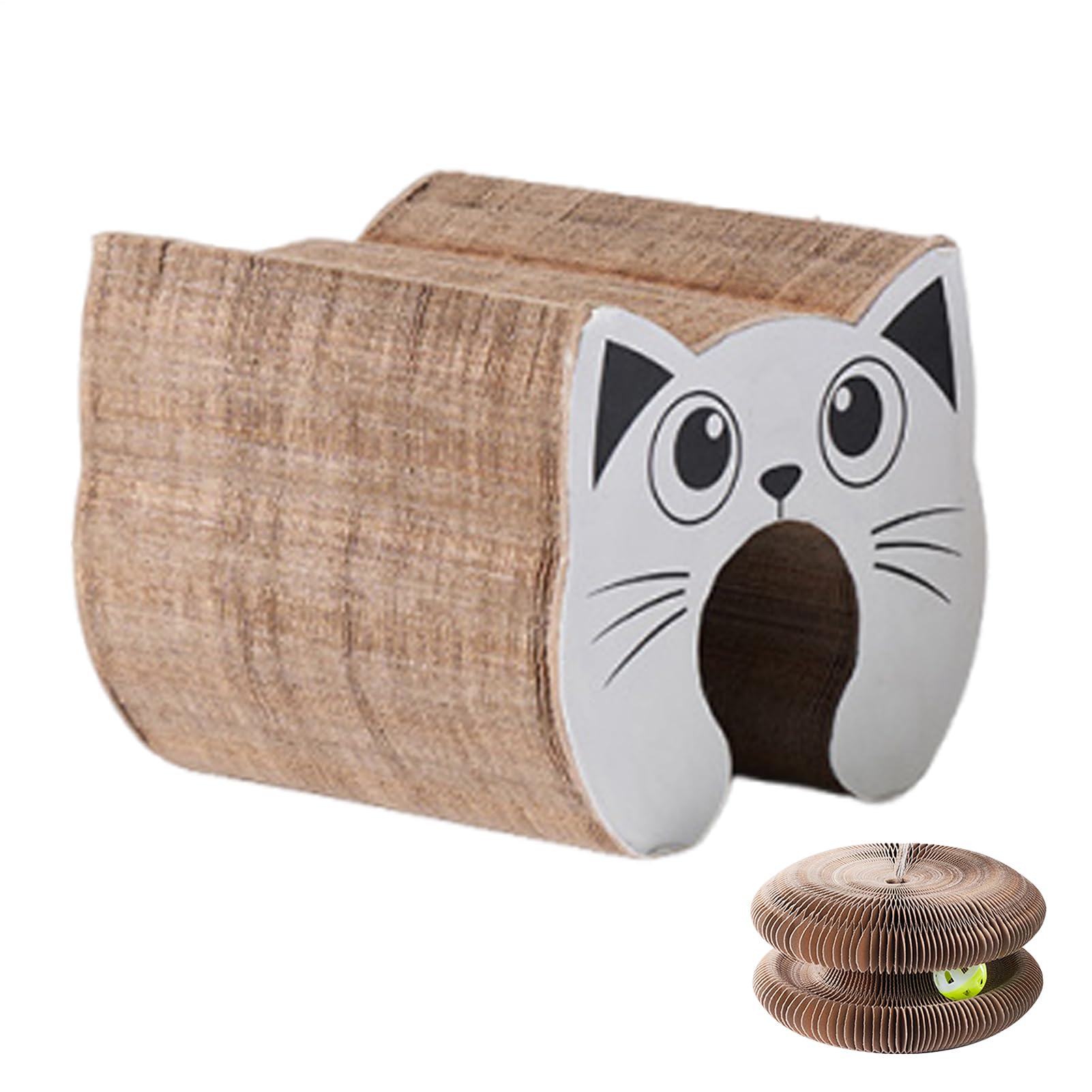 Grattoir organe de chaton magnétique pliable avec cloche en carton