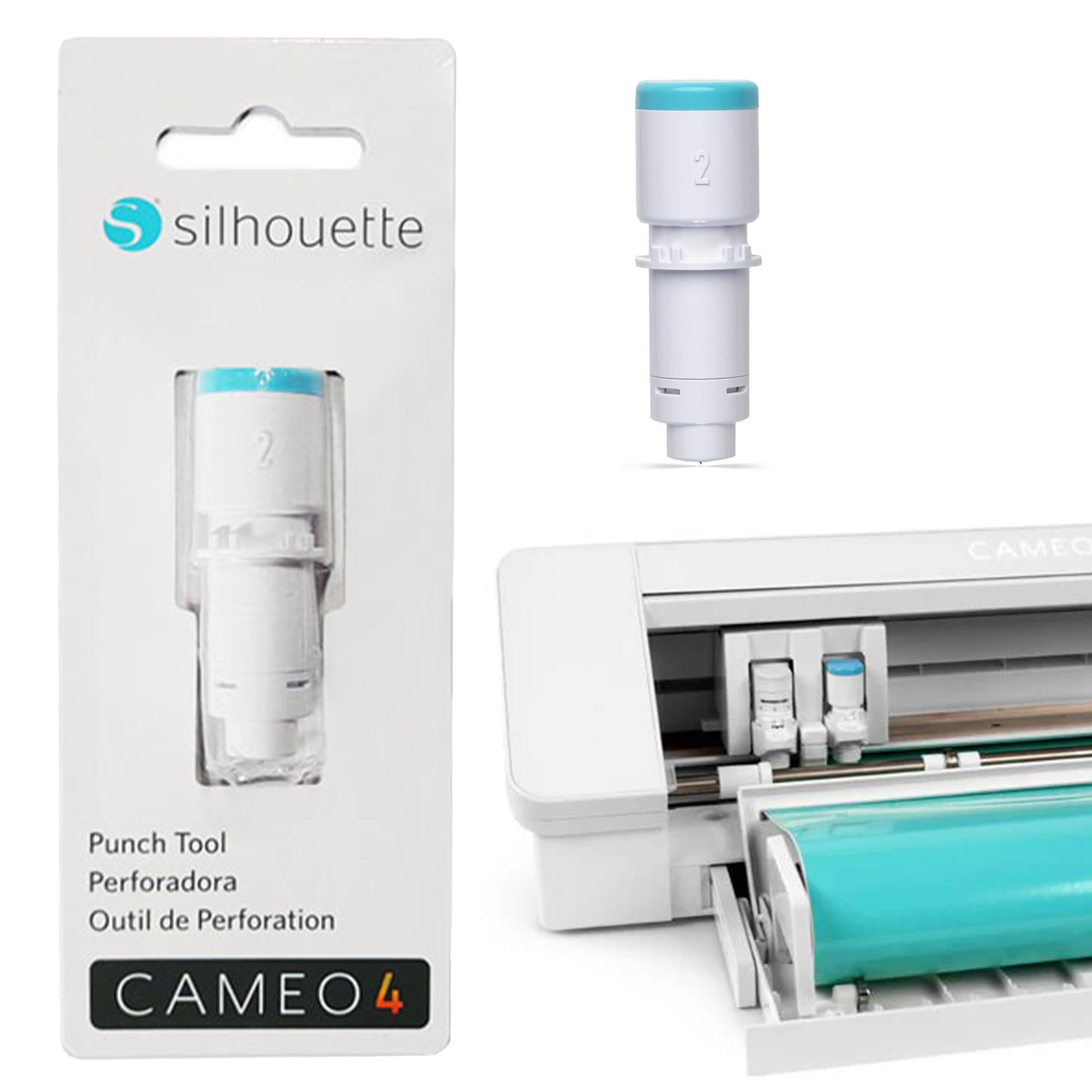Amazon.com: Silhouette America SILH Cameo 4 Punch Tool, White and 