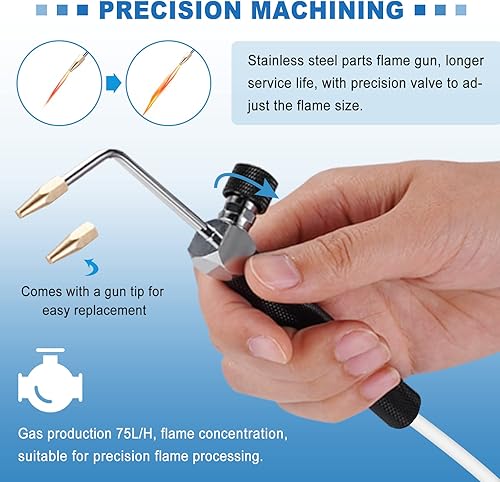 Miniatura 2 de Pulidor de llama de acrílico Oxy-Hydro Generador Soldador de agua Pulidor de llama 75L/H Máquina pulidora de llama de acrílico (H160)
