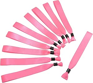 100 Stück Stoff Armbänder - Event Wristbands Mit Druckknopf 34,8cm