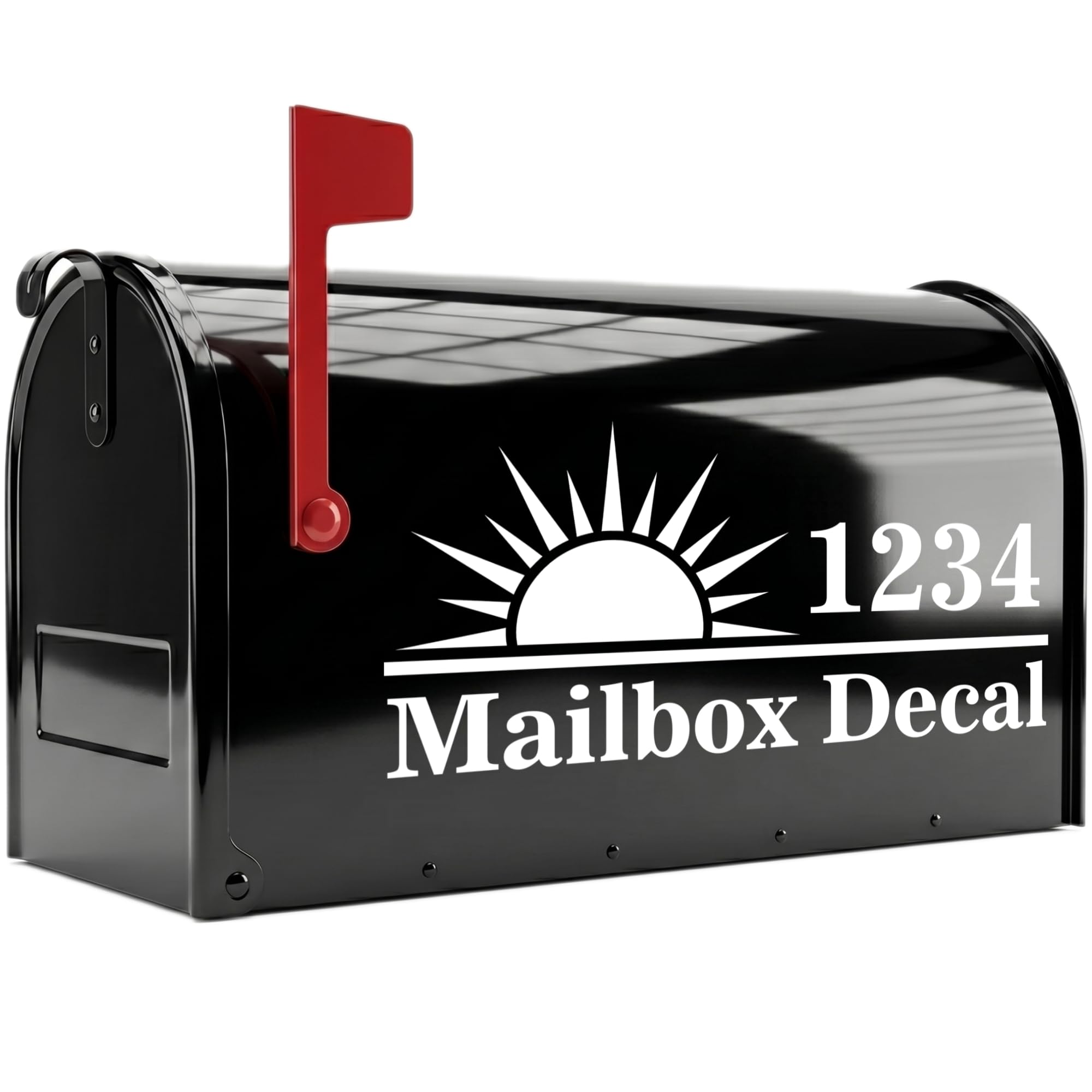 Custom Mailbox Address Decal House Numbers Family Name Vinyl Sticker