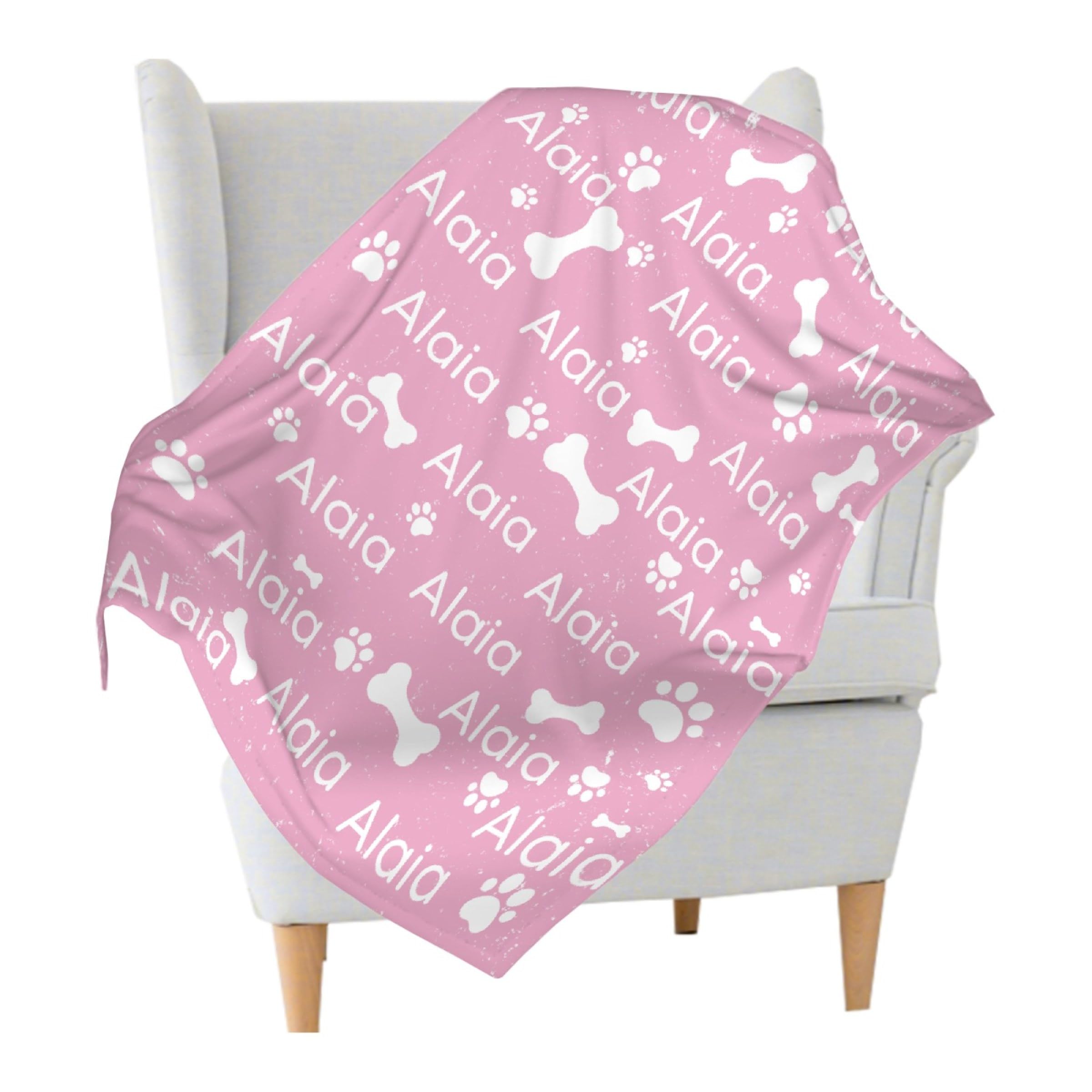 Astede Custom Dog Blanket with Name Personalized Blankets for Dog, Gift for Dogs, Pets, Kids, Family, Friends 40 x 30 Inch for Small Pet/Stroller