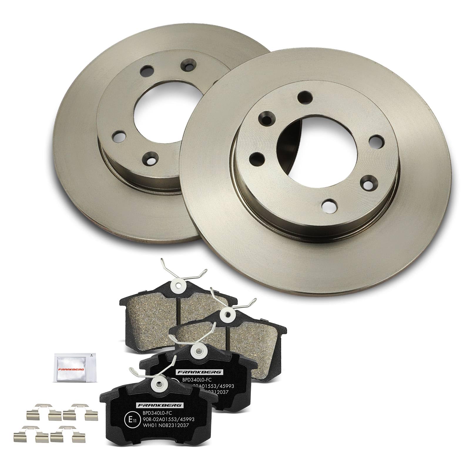 Frankberg 1 kit de freins arrière | Compatible avec: Plateau/châssis Partner 5 G, Berlingo/Berlingo Premier monospace GFK GJK MF, Xsara Picasso N68
