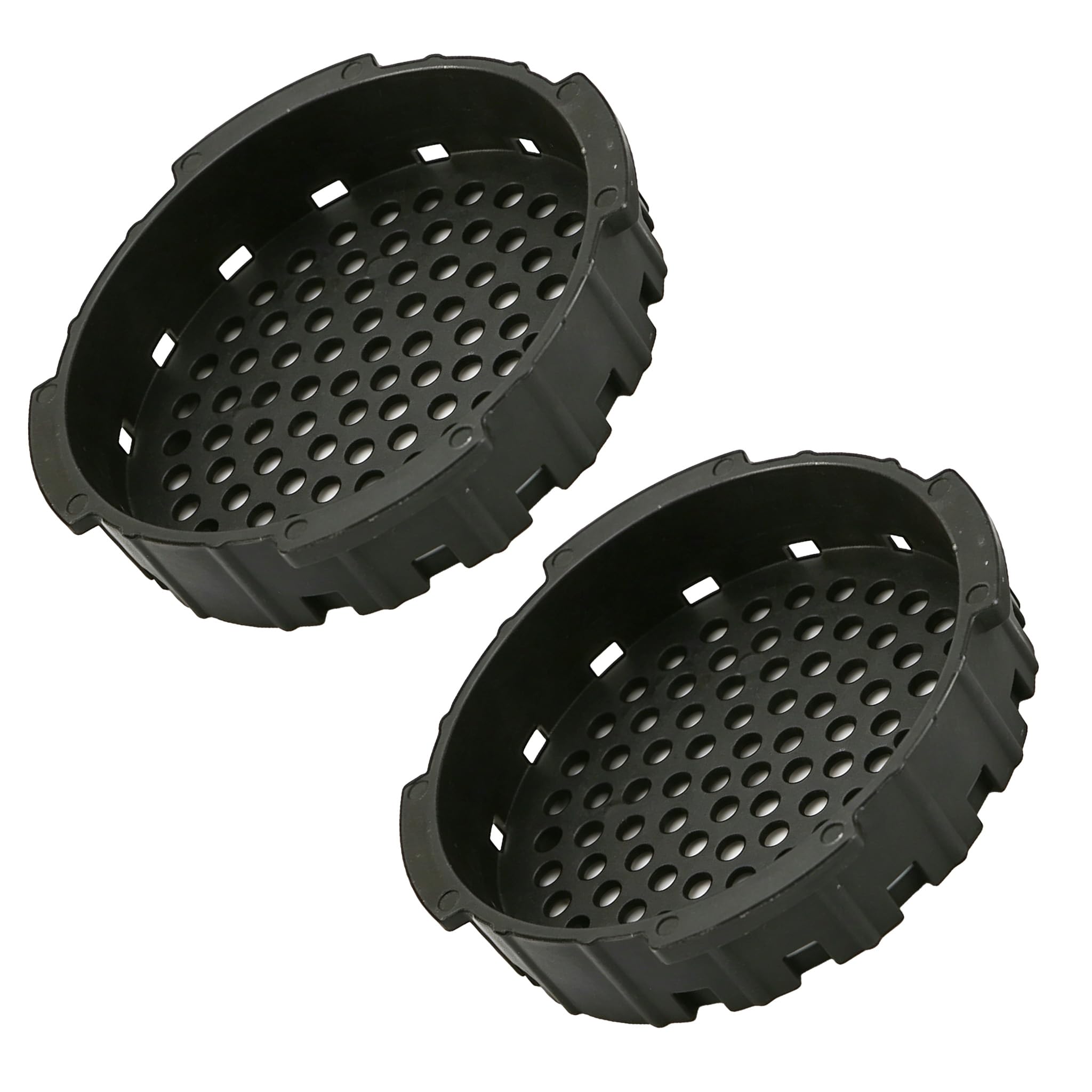 2 Pcs Coffee Filter Cap Replacement for Aeropress Filter Cap Compatible with Aeropress Coffee and Espresso Maker,Pressure-Actuated Control Flow Filters Attachment for Aeropress Accessories (Black)