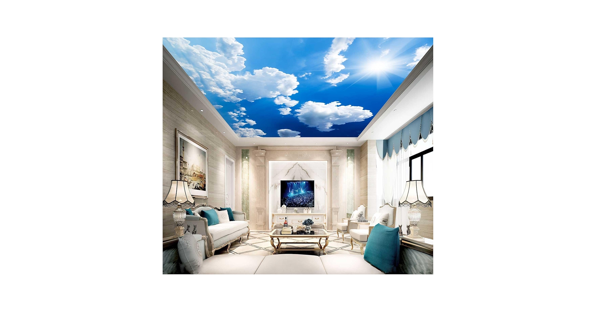 Blue Sky 写真作品 アート インテリア 71j6snp7nWL.jpg_BO30,255,255,