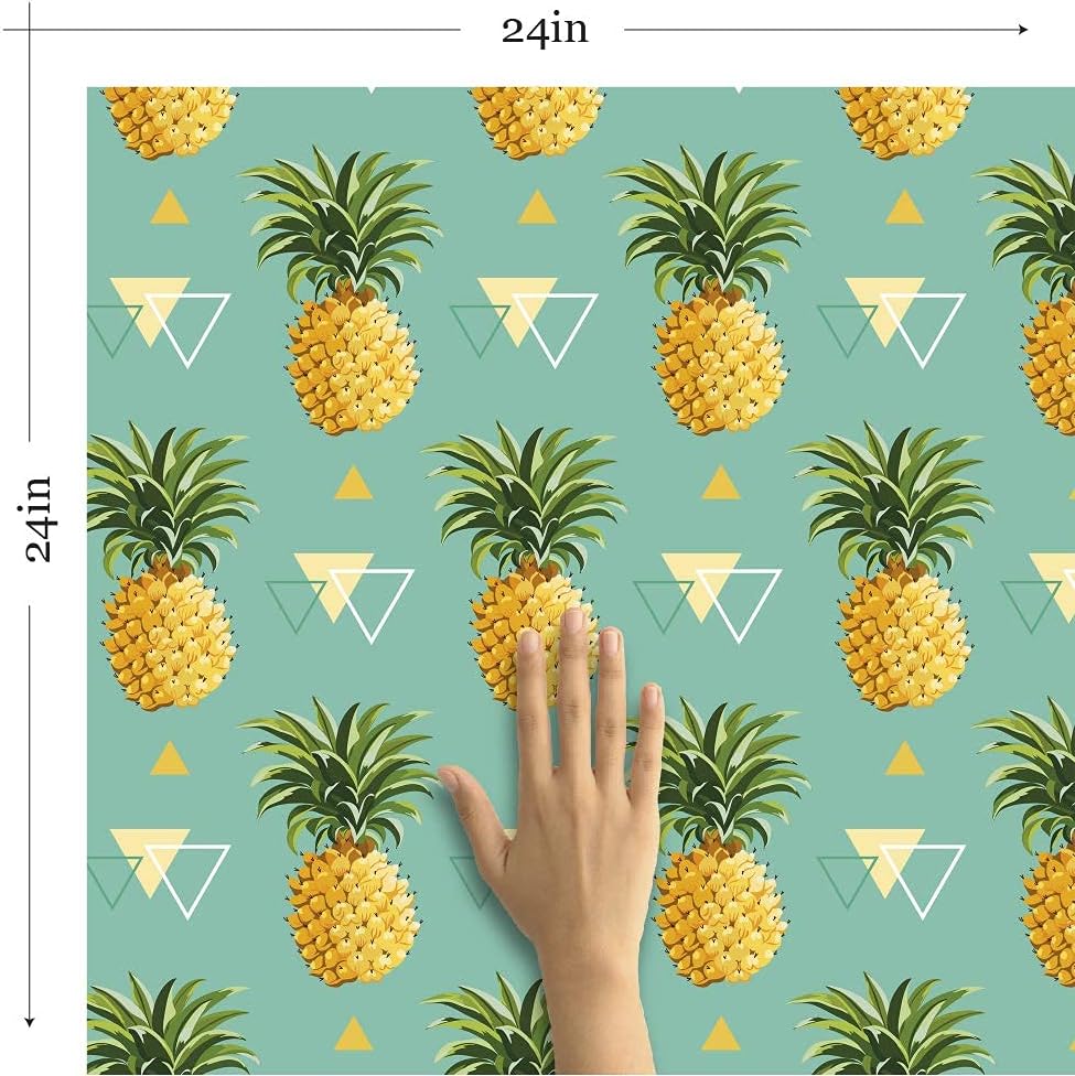 Walls By Me Peel and Stick Blue Geometric Themed Removable Wallpaper 9787-2ft x 4ft (61x122cm)