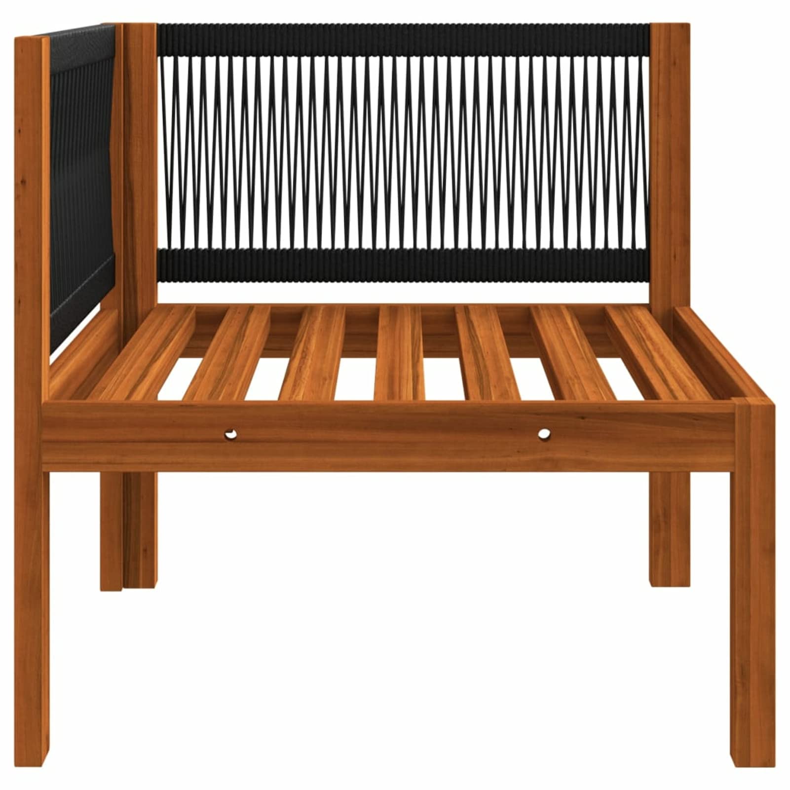 ShGaxin Sofa narożna do ogrodu z poduszkami, zewnętrznymi sofami ogrodowymi, sofami tarasowymi, meblami ogrodowymi, sofami i fotelami ogrodowymi, akacjowymi z litego drewna