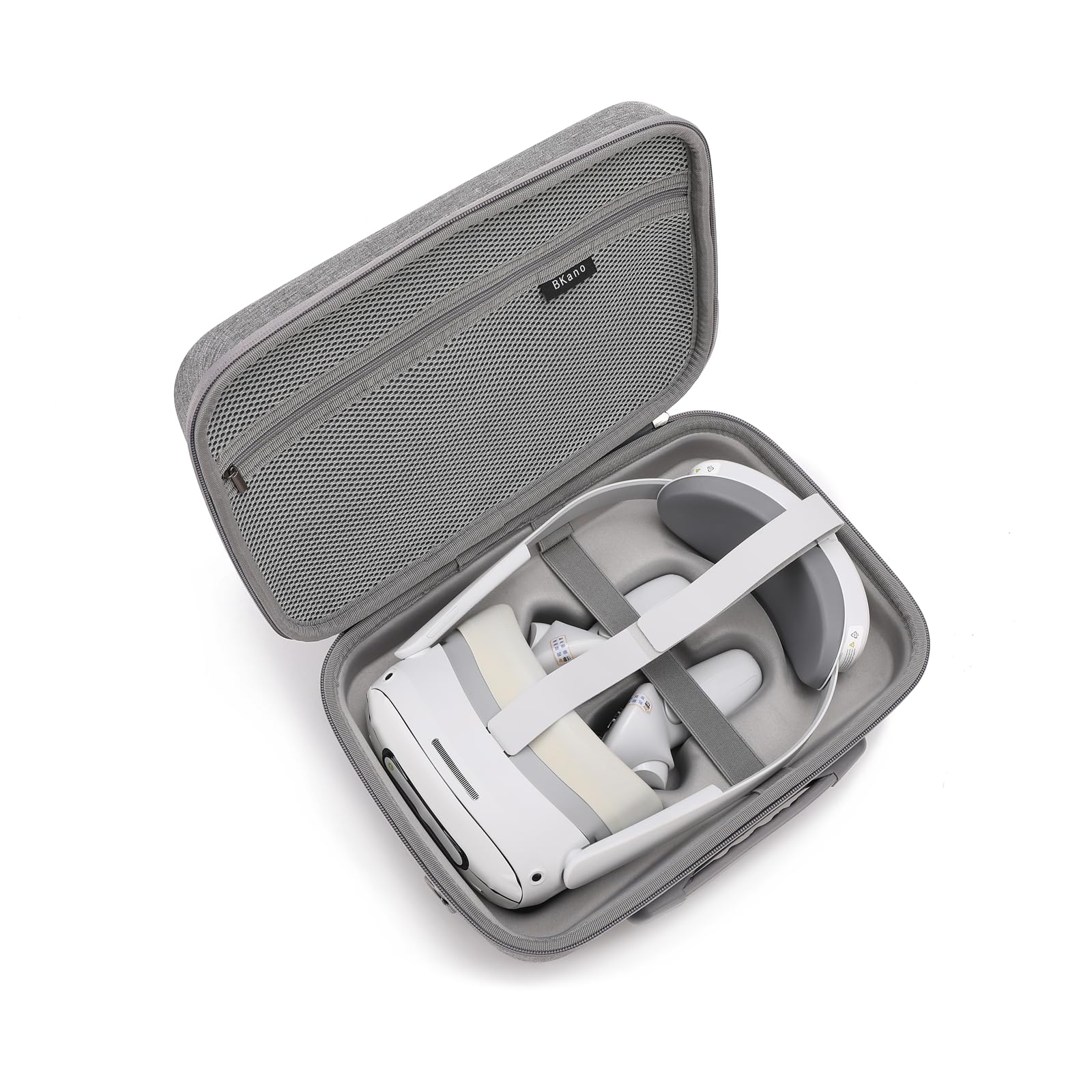 BeisDirect Étui de voyage pour Pico 4 Ultra VR, étui rigide portable pour casque et manettes Pico4 Ultra VR, étui de protection avec bandoulière (gris)