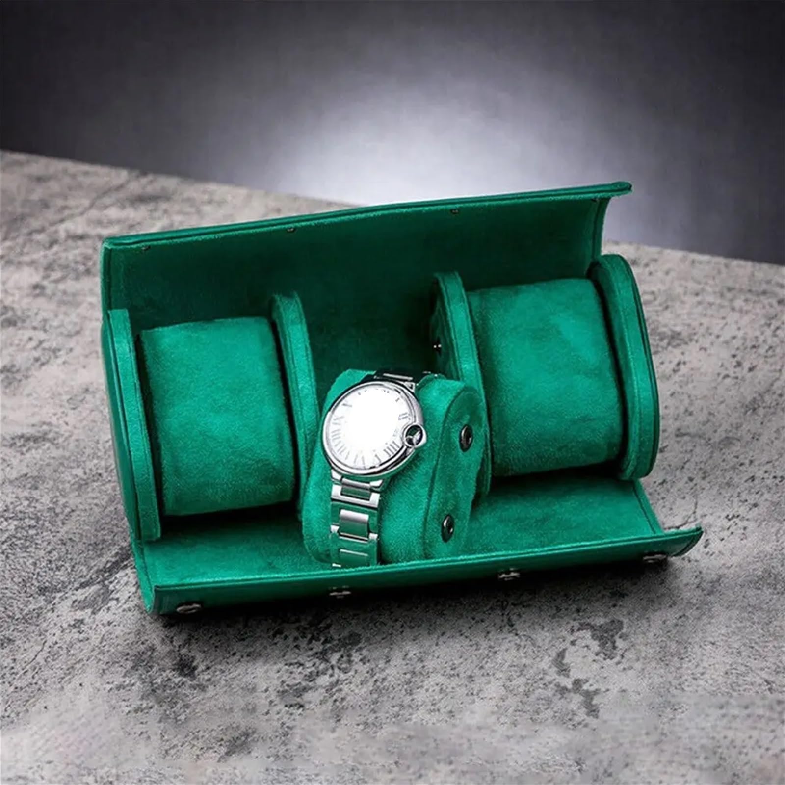 2 Piezas Caja De Almacenamiento for Reloj De Viaje Con 3 Ranuras