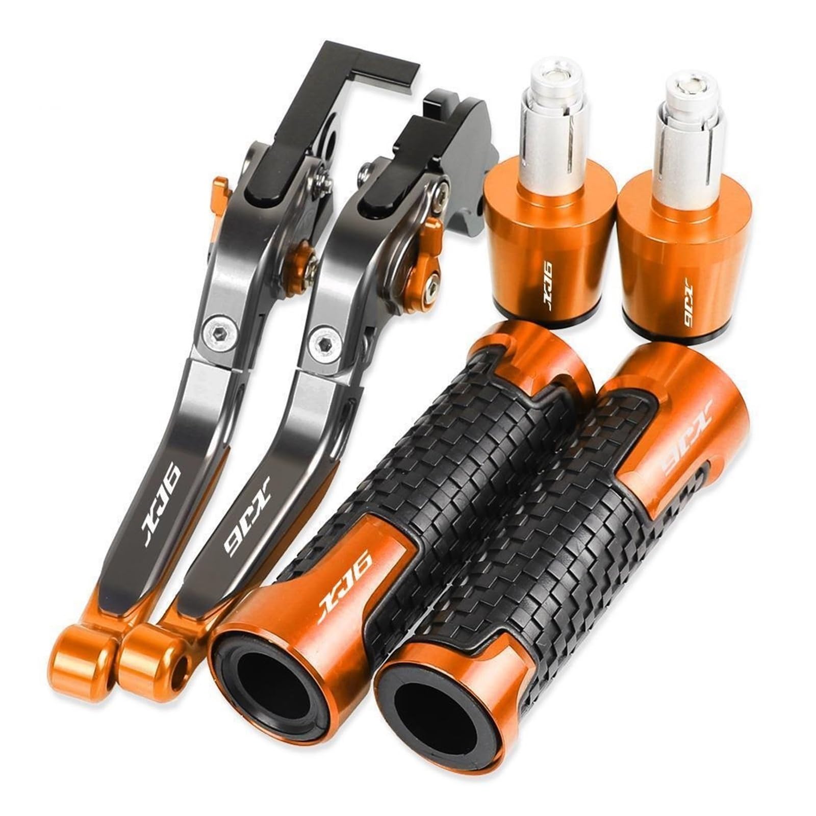 PONNYC Frenos Motocicleta Barra Amarre Freno Mano Palancas Embrague Manillar Empuñaduras Mano Extremos para Y&amaha XJ6N XJ6 para Diversion 2009-2015 Moto Embrague Maneta Freno (Color : 15)