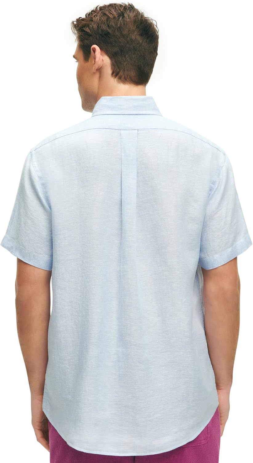 Brooks Brothers Men's Short Sleeve Button Down Sport Shirt