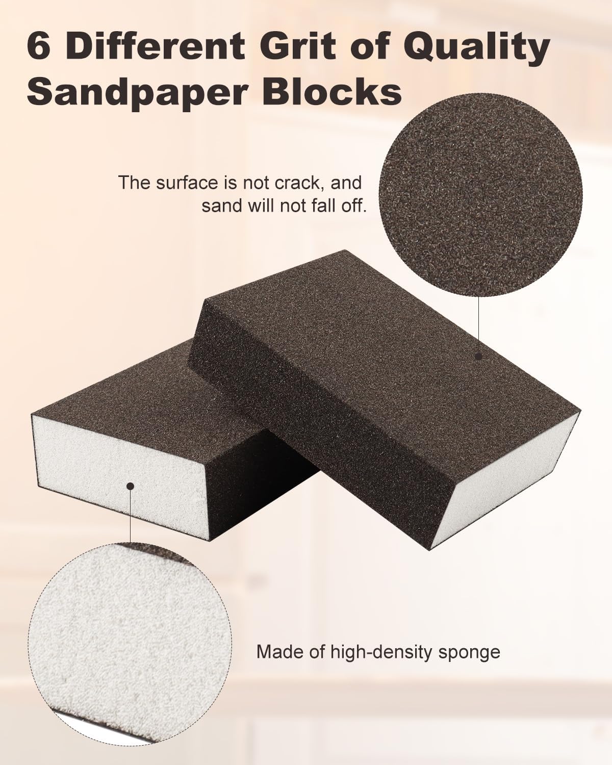 Rocaris Sanding Blocks - 60 Grit Set -3