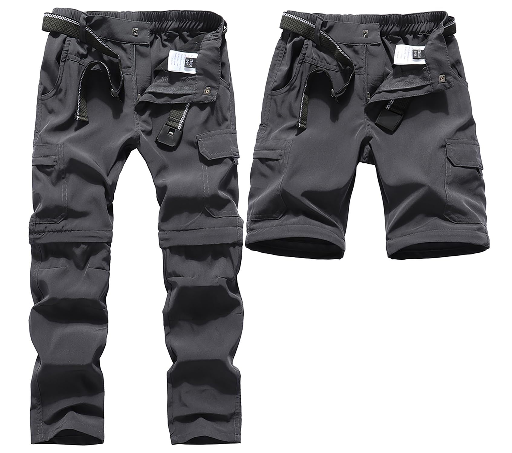 DAFENGEA Pantalon cargo de randonnée pour enfants décontracté séchage rapide convertible
