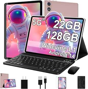 Amazon.com : 2025 Tablet 10 Inch Android 14 Tablets with Keyboard