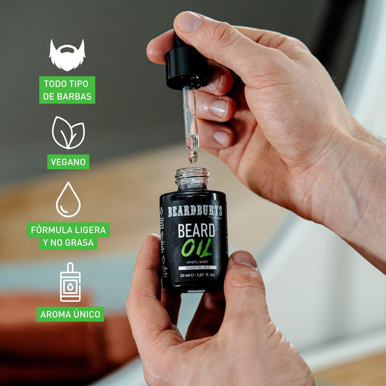 Beardburys - Kit per la cura della barba, da uomo, professionale, shampoo per barba, olio per barba, beauty case, aroma agrume, vegano, regali originali per uomo