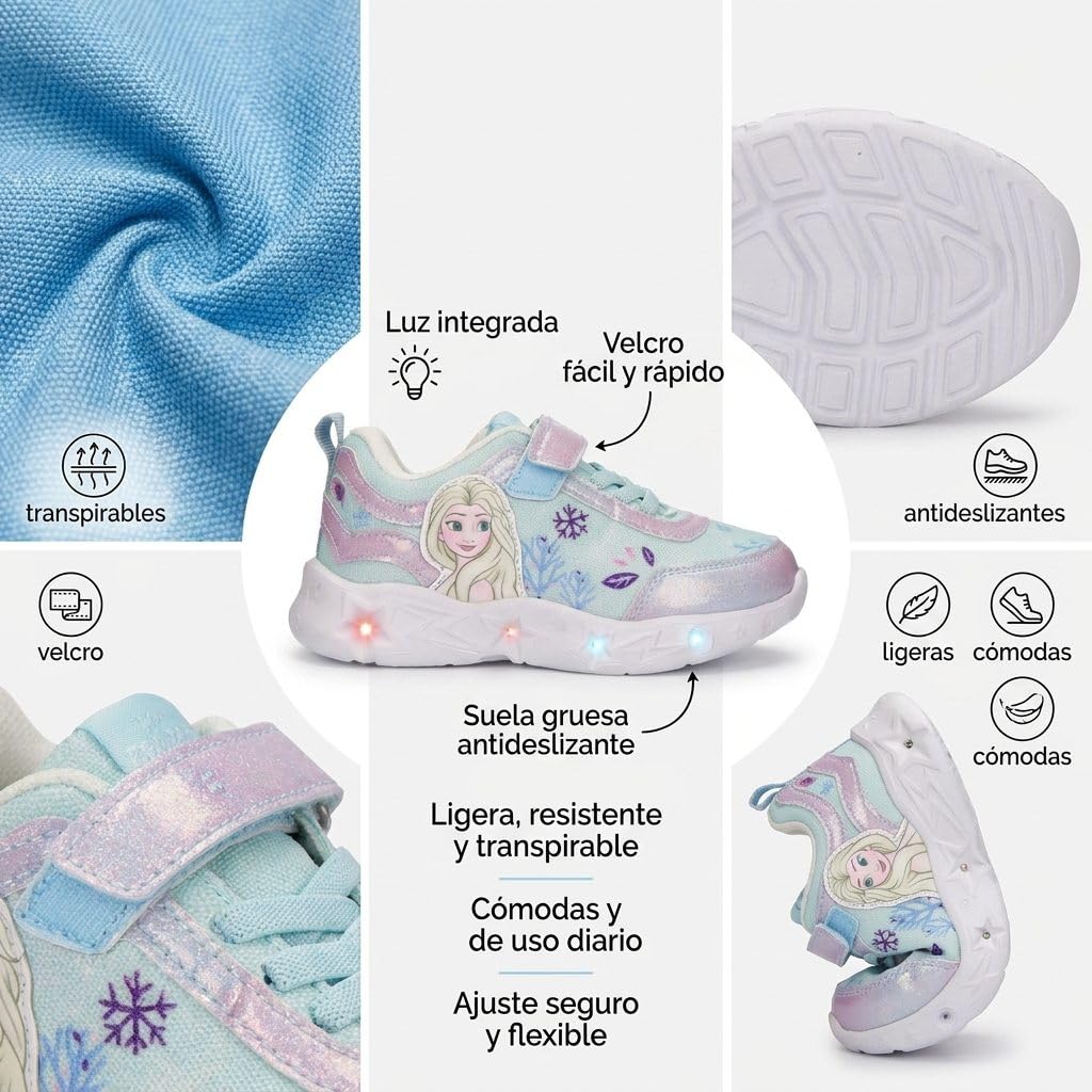Scarpe da Ginnastica Luminose con Suola in Eva Leggera - Scarpe comode per Bambini e Bambine