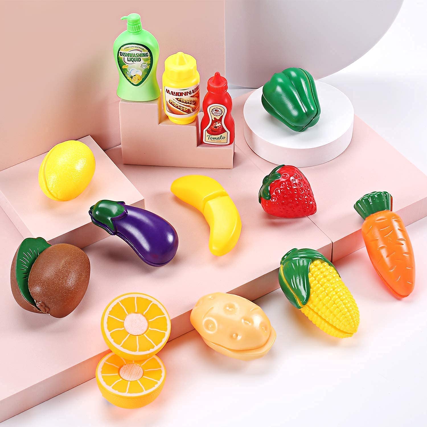 Schattig Speelgoedset. Met De Hand Getekende Waterkleurillustratie Stock Illustratie