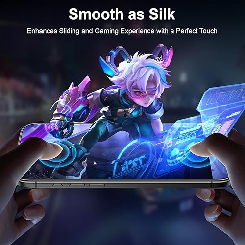 Vista 7 de Esanik Paquete de 2 protectores de pantalla de vidrio mate para iPhone Air, antirreflejo y antiespía, antirreflejante, suave como la seda, dureza