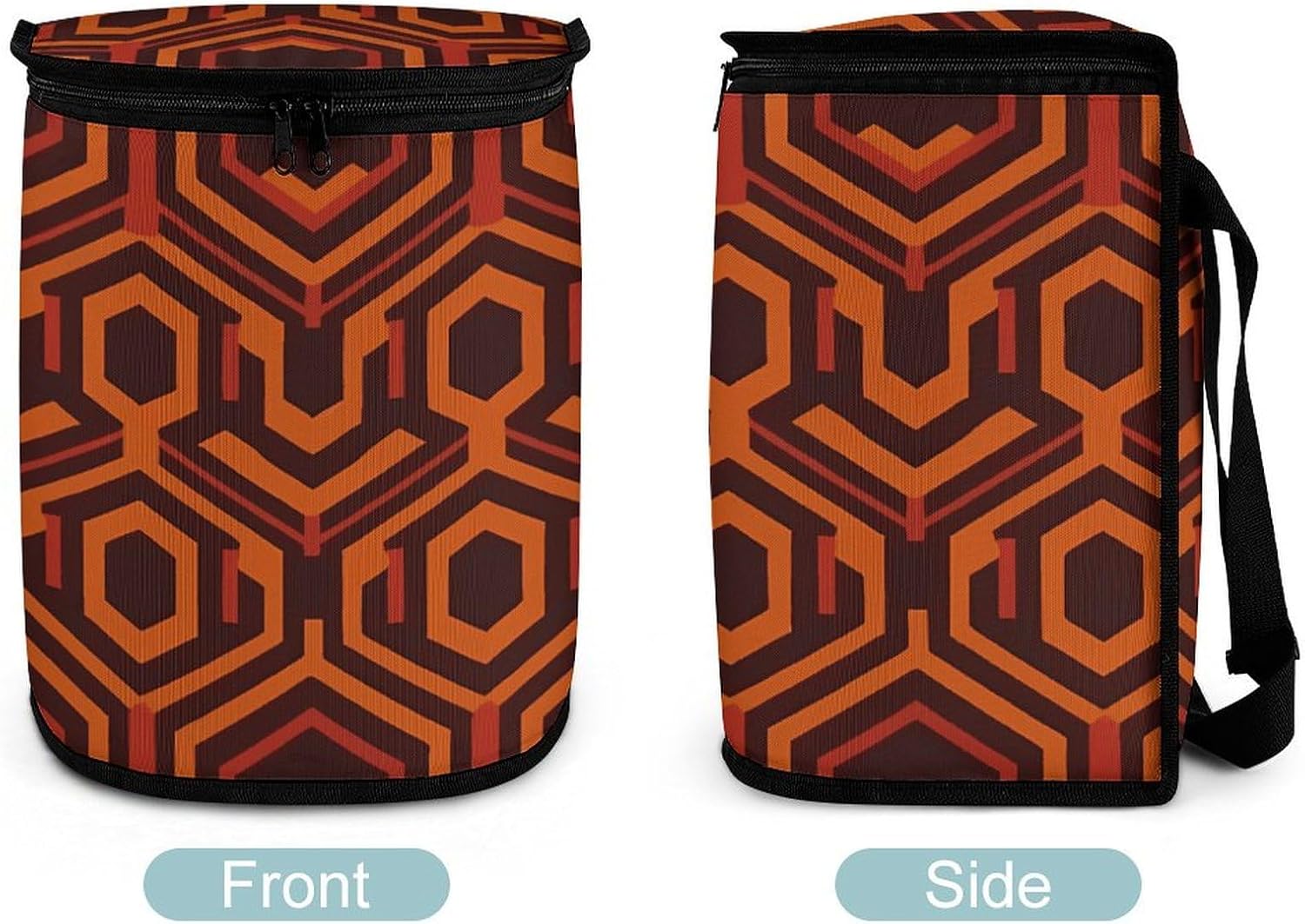 Hanging Car Trash Bag Protable Trash Can Shining Overlook Waterproof Garbage Bin for Car