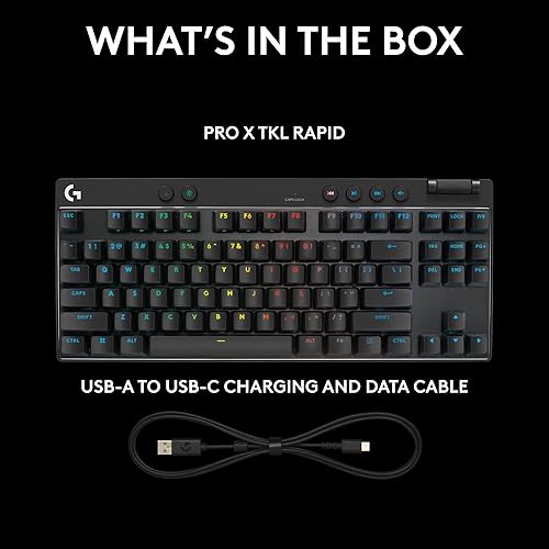 Miniatura 9 de Logitech G PRO X TKL Teclado rápido para juegos con cable sin llave con interruptores analógicos magnéticos, RGB - Negro, teclados para juegos de