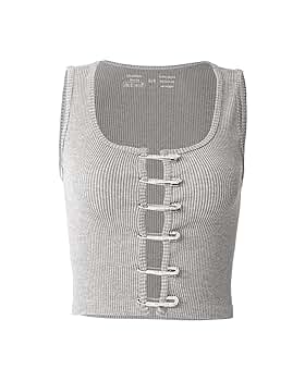 3WAY CUT TOPS&DOT HALTERNECK SET グレー 3WAY CUT TOPS&DOT HALTERNECK SET グレー Women's Bra-Free