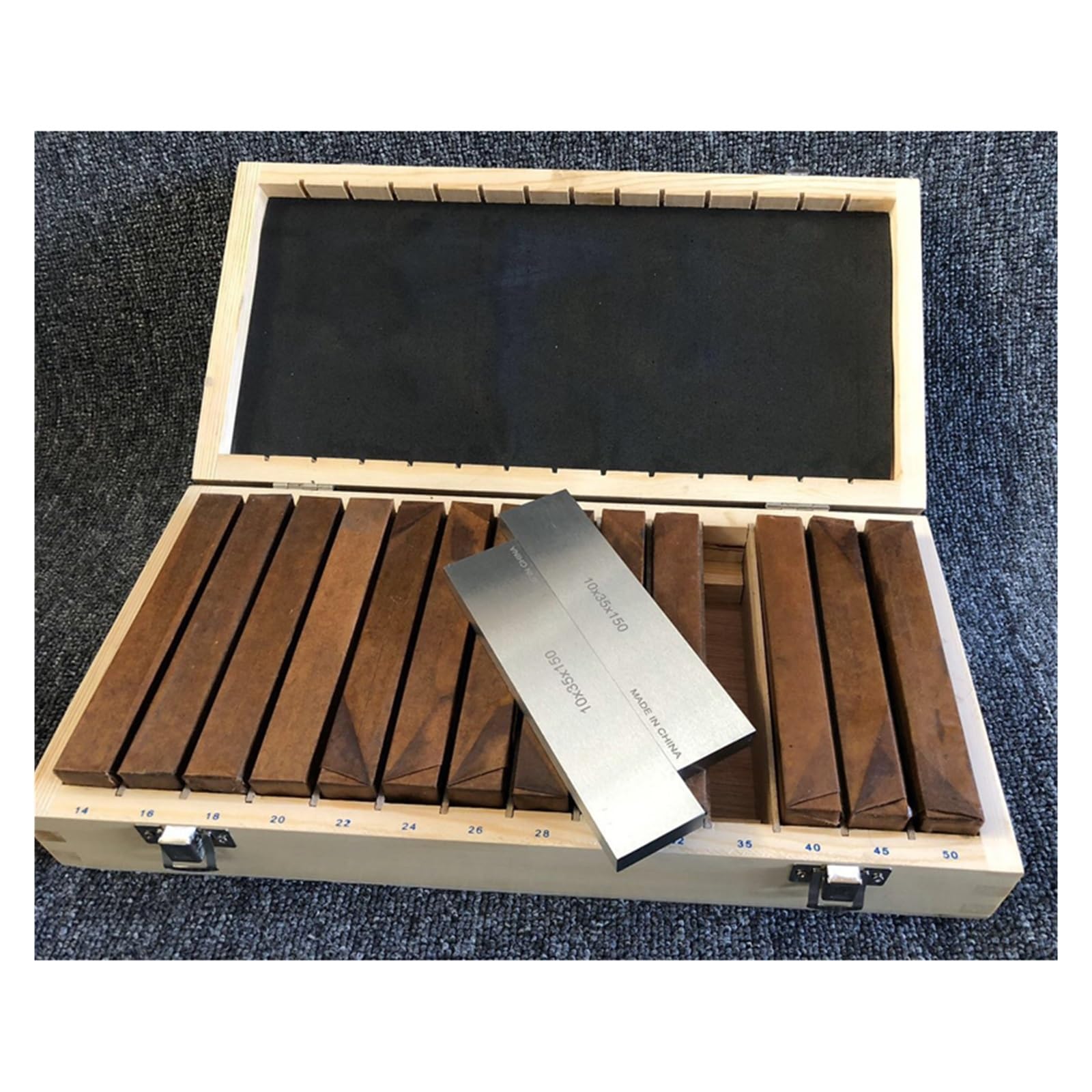 Płytki wzorcowe, 150x10mm 14 par precyzyjny zestaw równoległy, równoległość: 0.005mm 150mm bloków równoległych, podkładka równoległa, płytka wzorcowa, podkładki do frezowania CNC