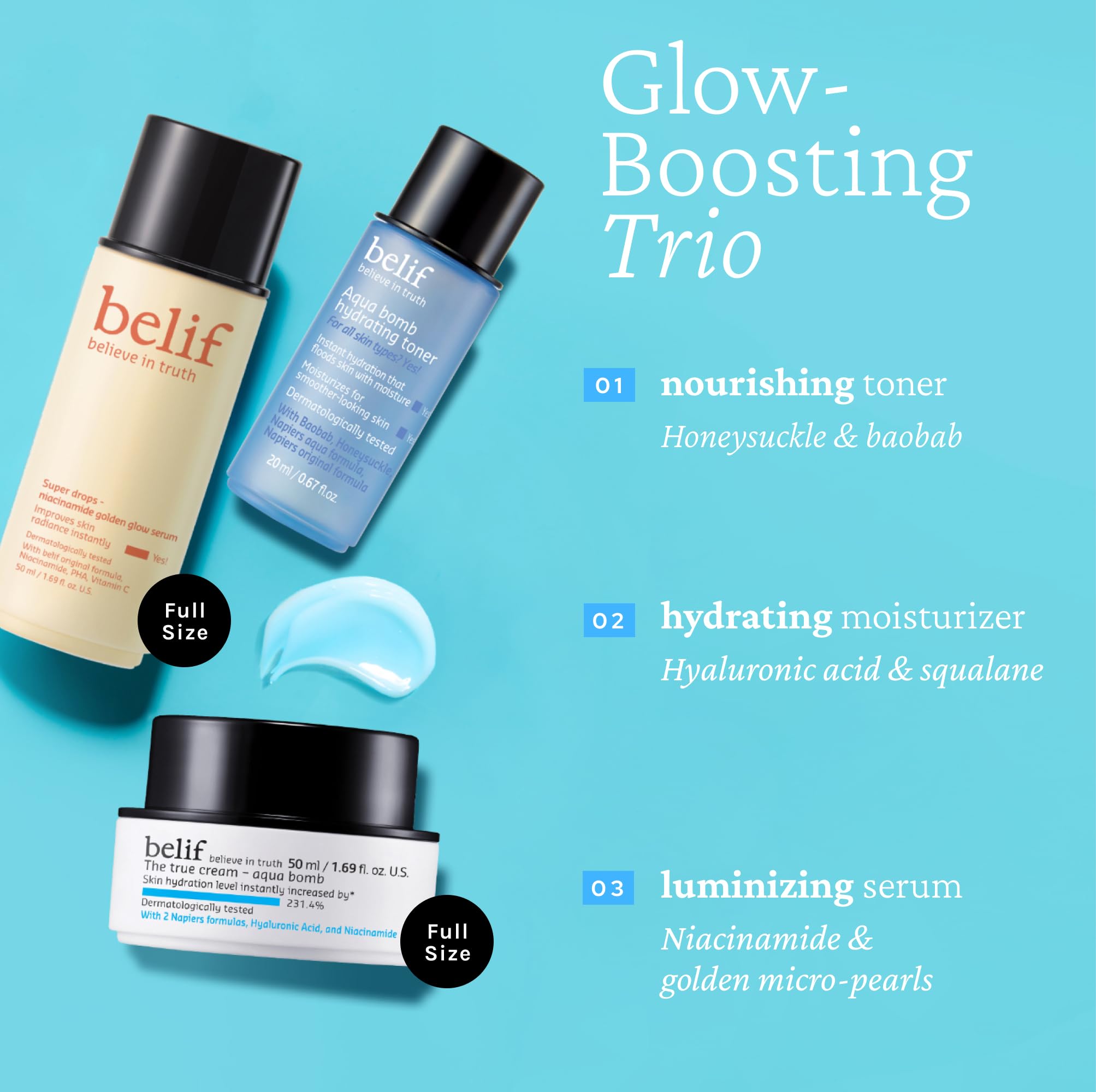 belif Uncover Your Glow 3-Piece Skincare Set