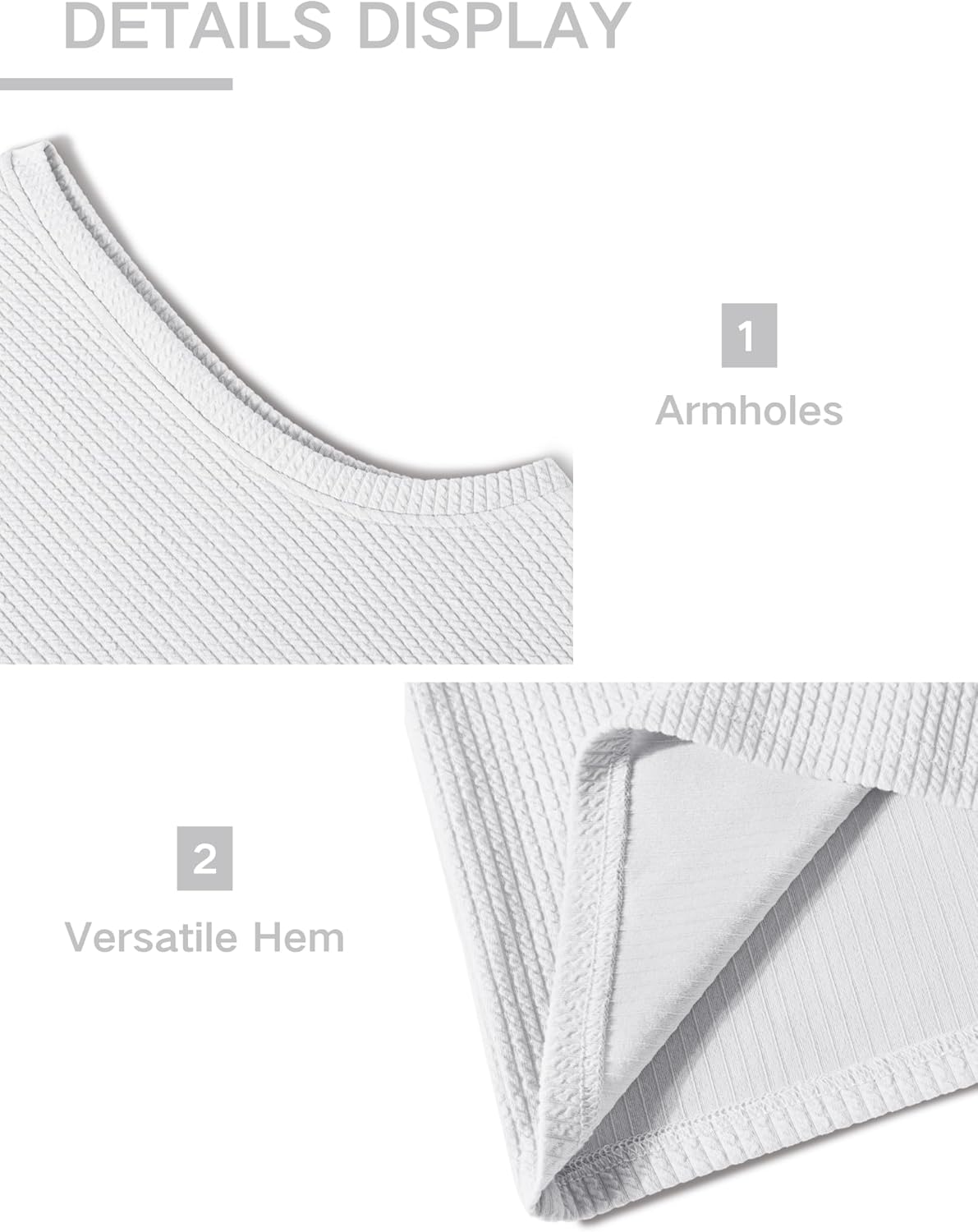 COOFANDY Mens Casual Tank Top V Neck Knit Jacquard Sleeveless T Shirts Lightweight Summer Beach Textured Tank - Image 5