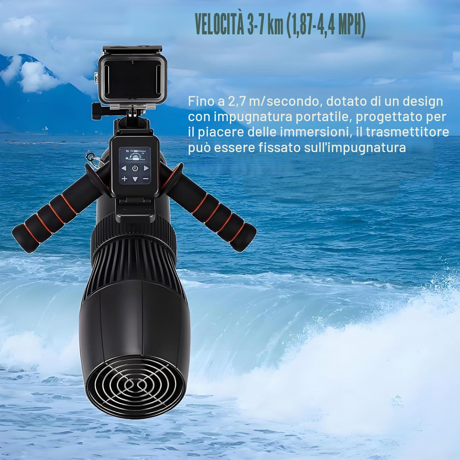 Motore per Paddle Board 500W Elica Brushless Batteria 10000mAh Telecomandato